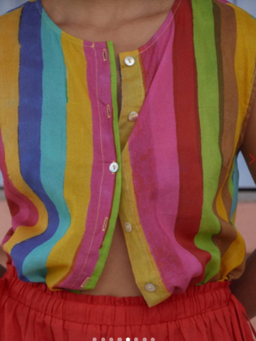 Madeline Top Sherbet Stripe - Lisa Says Gah NWT - Picture 5 of 5